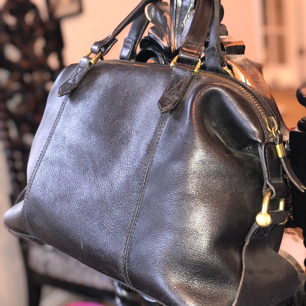 Madewell black leather bag